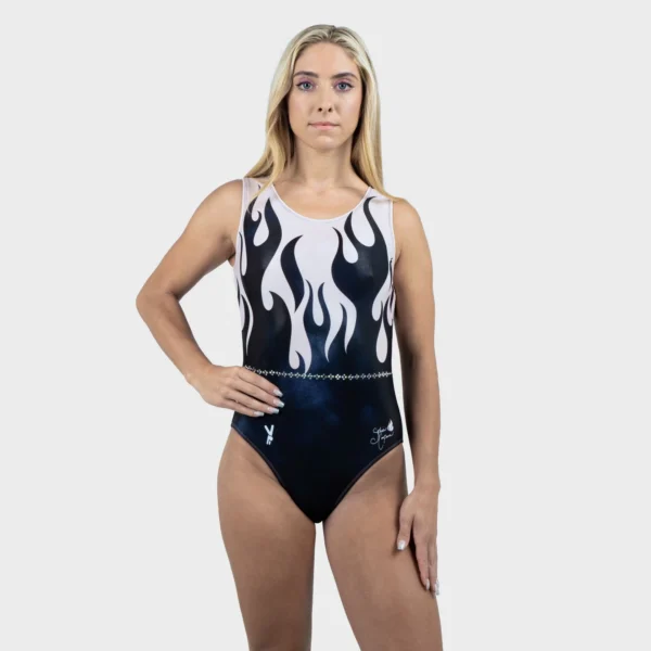 Black Flames Leotard