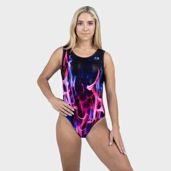 Pink Flames Leotard