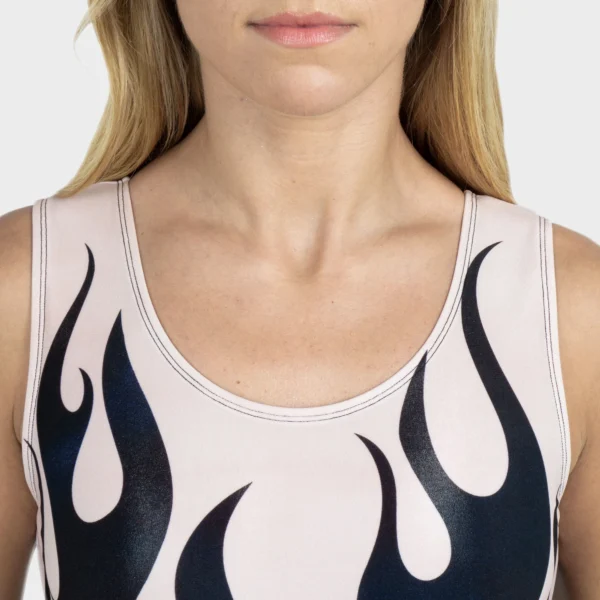 Black Flames Leotard - Image 2