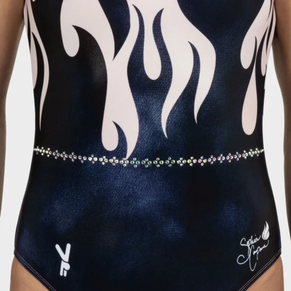 Black Flames Leotard - Image 3