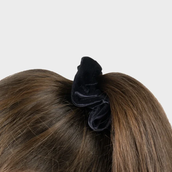 Black Velvet Hair Scrunchies