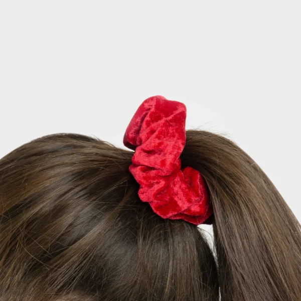 Elastico per capelli Velluto Rosso