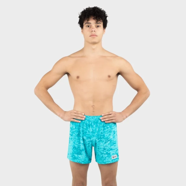 Pantaloncini Velluto Acquamarina