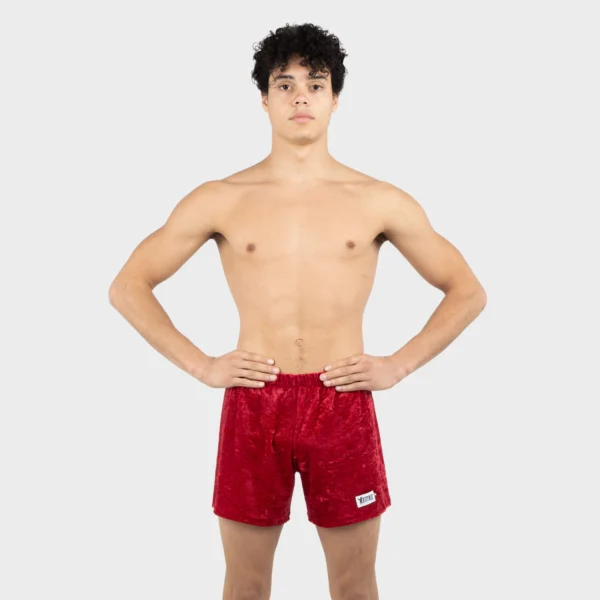 Pantaloncini Velluto Rosso