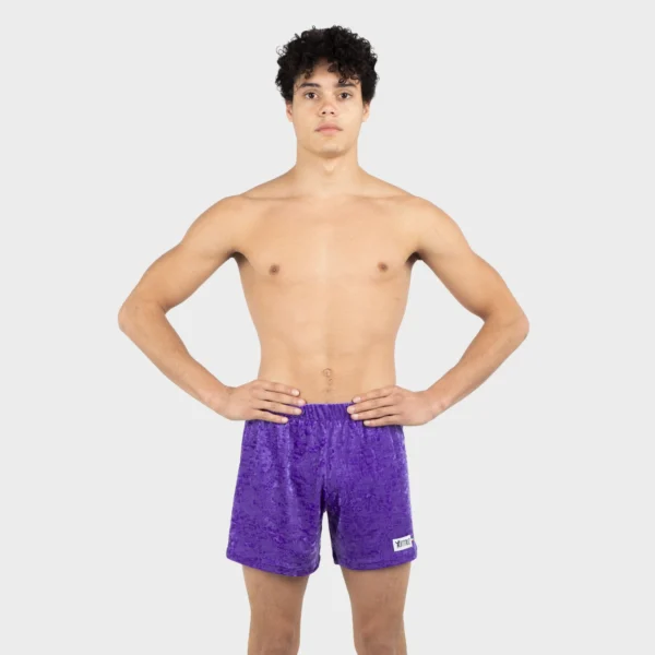 Pantaloncini Velluto Viola Pervinca