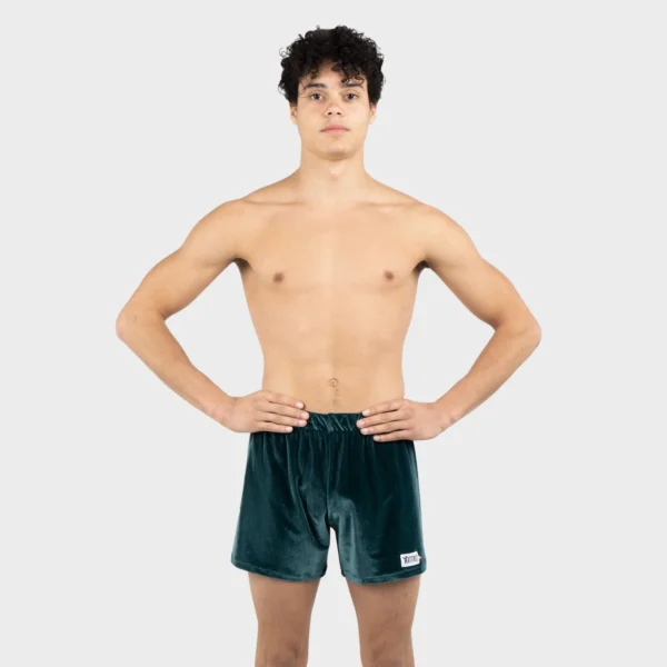 Pantaloncini Velluto Smeraldo