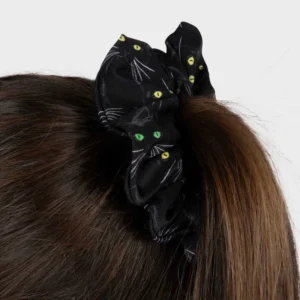 Ciro The Black Cat Hair Scrunchie