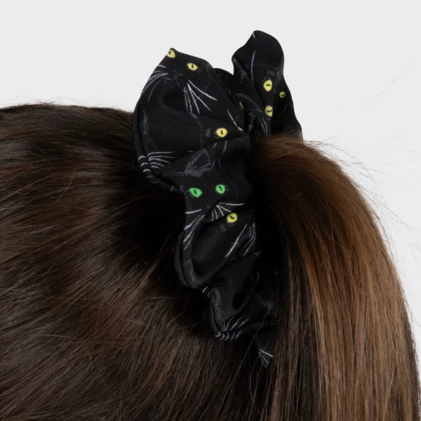 Ciro The Black Cat Hair Scrunchie